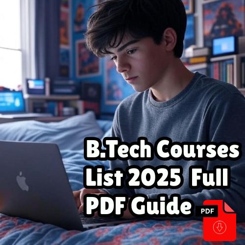 B.Tech Courses List 2025 – Full PDF Guide to Engineering Branches